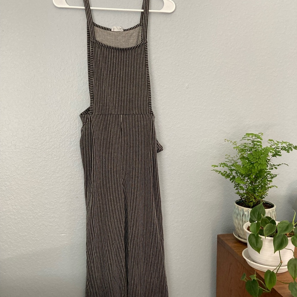 Stretchy, Pinstriped Jumpsuit